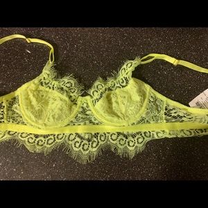 Neon yellow crop top